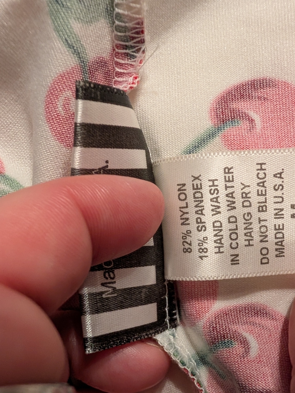 Pinup Couture White Cherry-Print Midi Dress - Picture 5 of 5